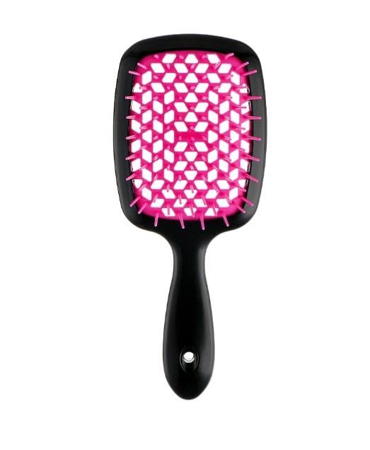 Расческа для волос Super Brush Черный/Розовый