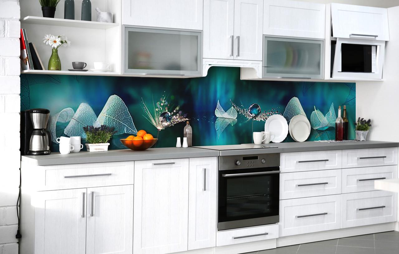 Кухонный фартук Хрупкость бирюза виниловый самоклеющийся 60х250 см Абстракция Кухонный фартук Хрупкость бирюза виниловый самоклеющийся 60х250 см Абстракция