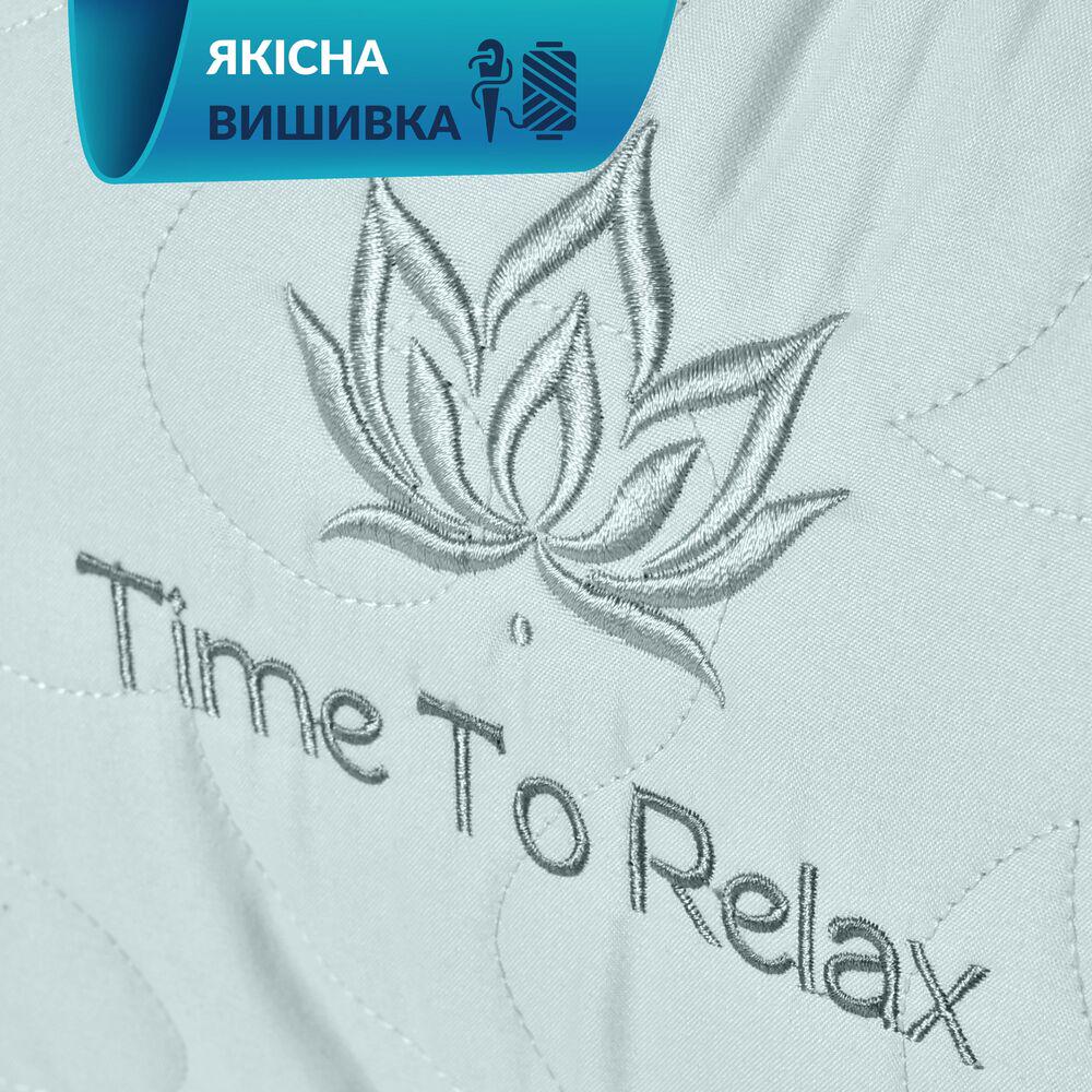 Подушка для шеи IDEIA Balance с вышивкой эргономичная антиаллергенная 46х24х10 см Мятный (26131) - фото 9