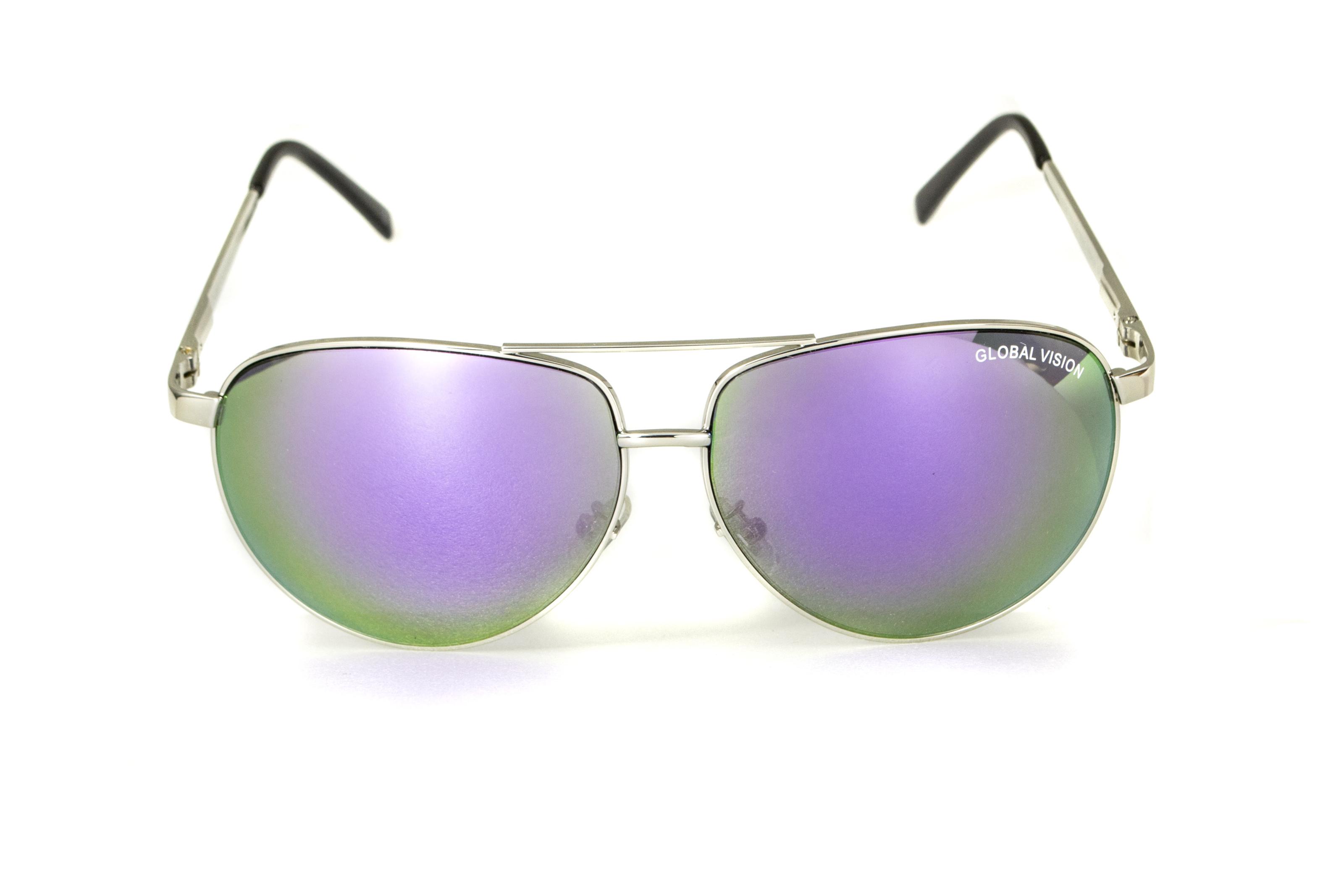 Очки защитные Global Vision Aviator-4 Фиолетовый - фото 6