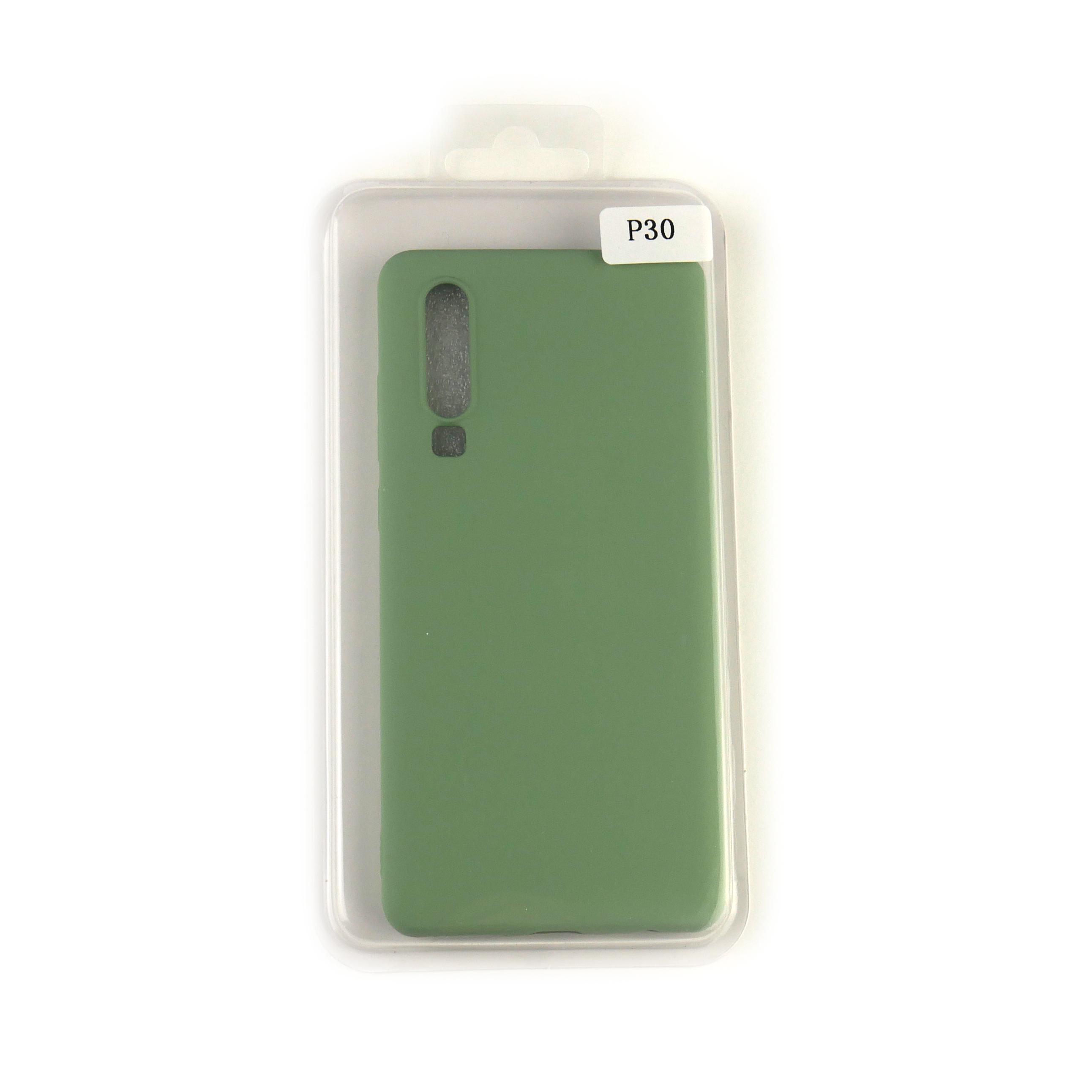 Чехол Silicone Case Full Cover Huawei P30 Зеленый