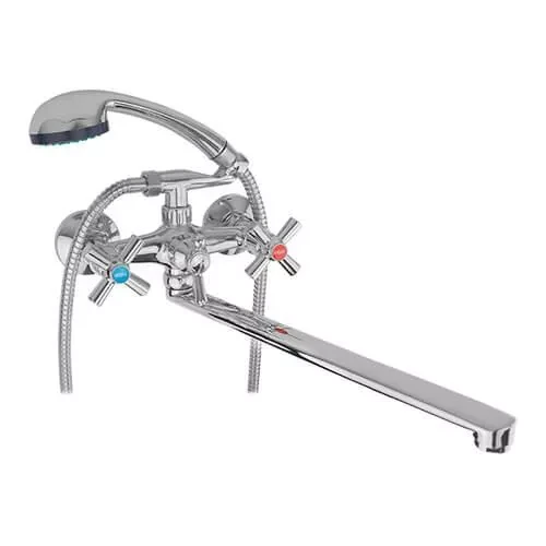 Смеситель для ванны двухвентильный Wezer DFR7-B722 с гарнитуром (2534810749) Смеситель для ванны двухвентильный Wezer DFR7-B722 с гарнитуром (2534810749)