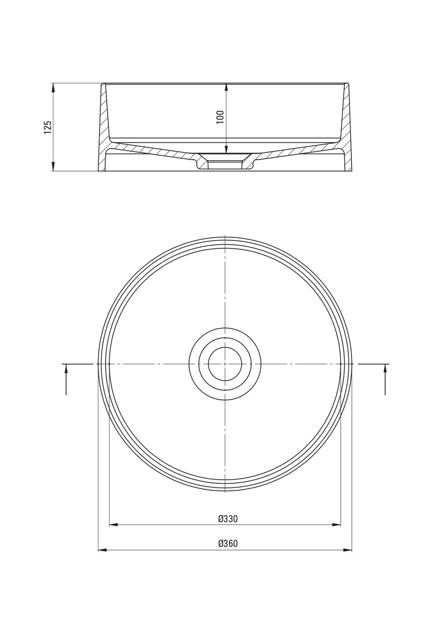 Умывальник накладной Silia CQS_AU4S Белый матовый (27879344) - фото 6