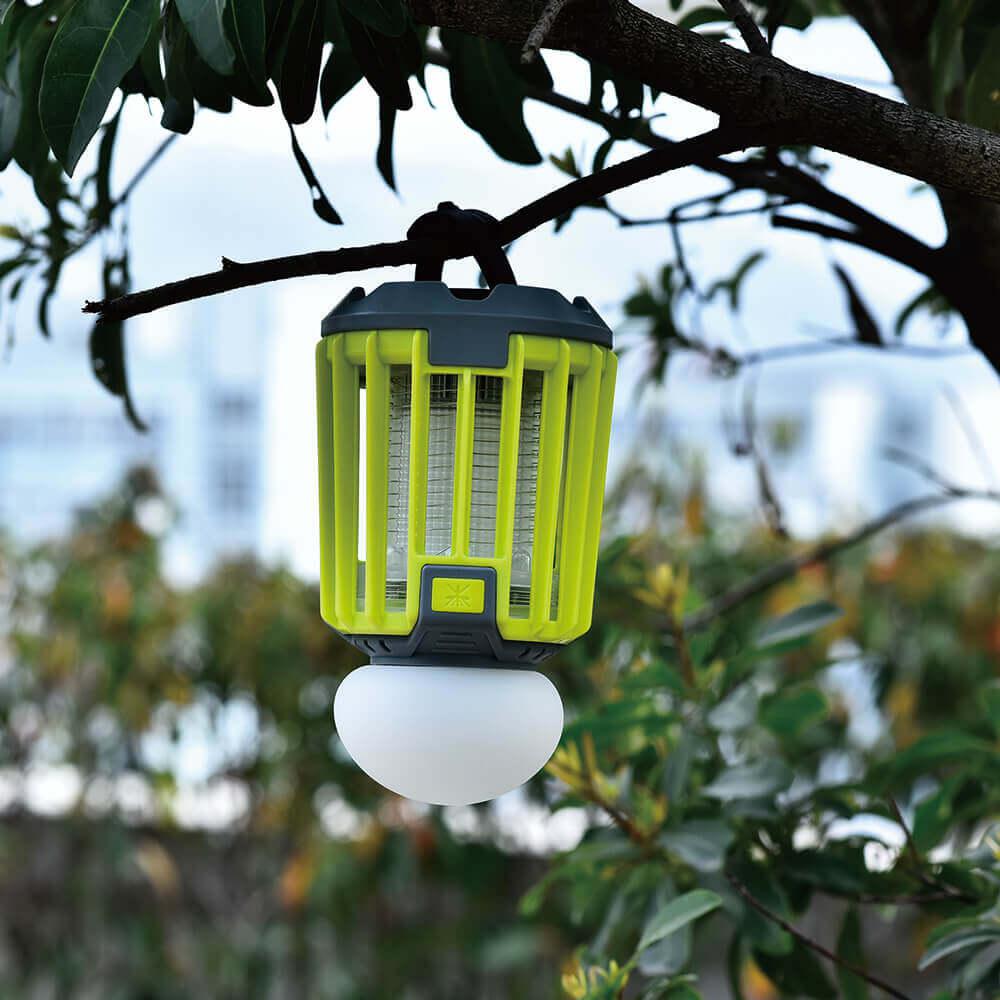 Уничтожитель насекомых SUNROZ Killer Lamp M5 IPX6 2в1 умный фонарь ловушка для комаров и мух 2000 мА Желтый - фото 2