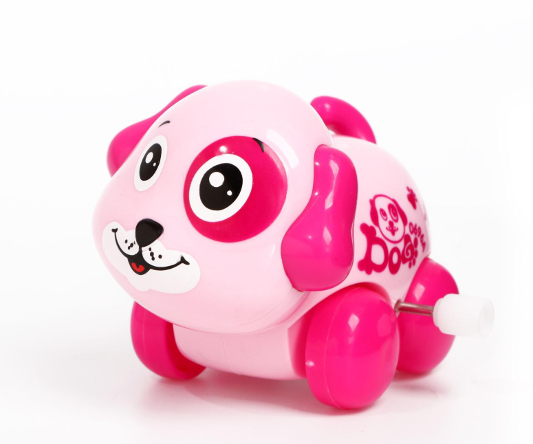 Игрушечная заводная собачка Bath Toys 0696A с подвижными элементами Розовый (3178265741)