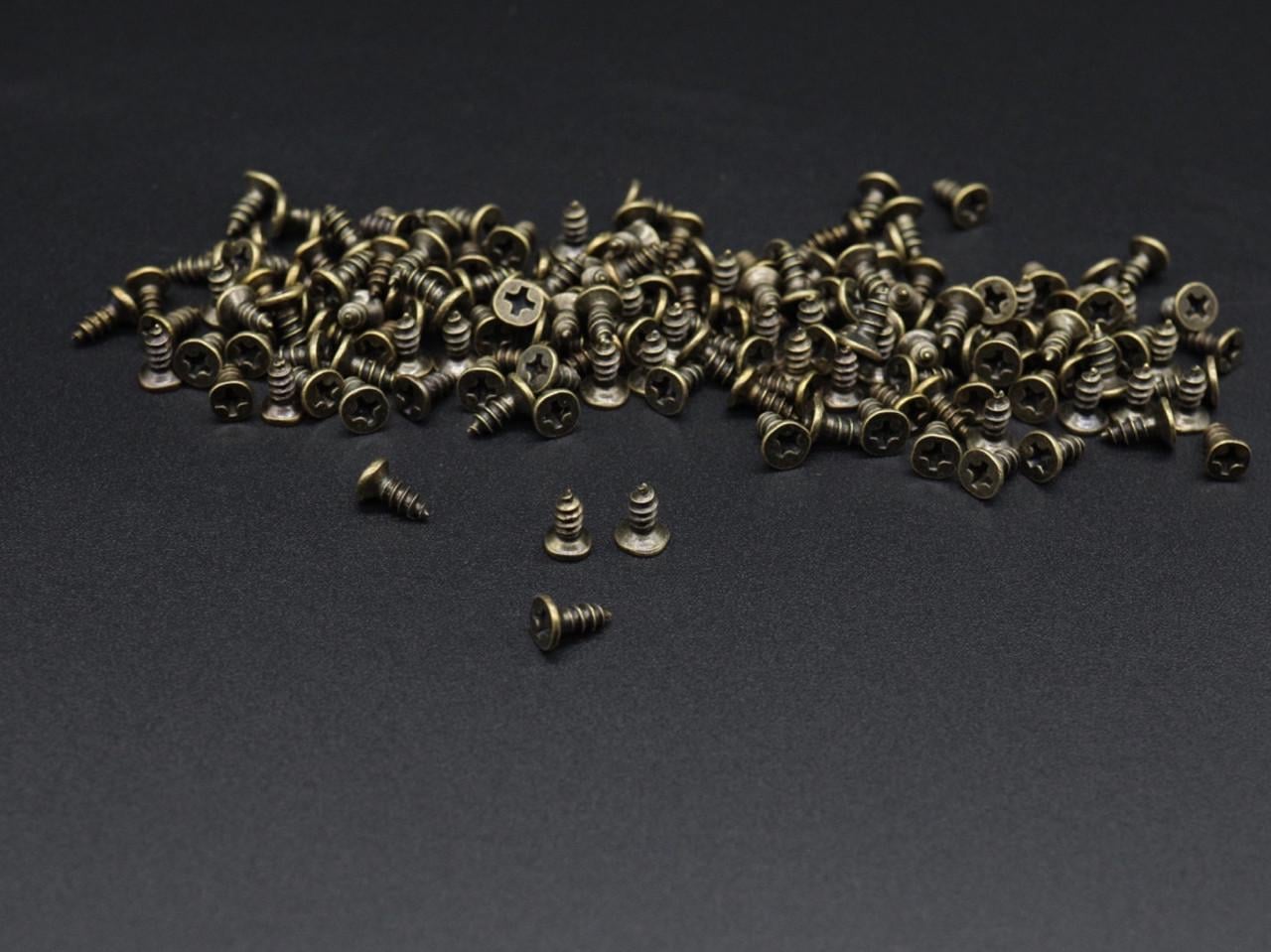 Саморіз для кріплення маленький 2,5х8 мм уп. 100 г Стара латунь (32519939)