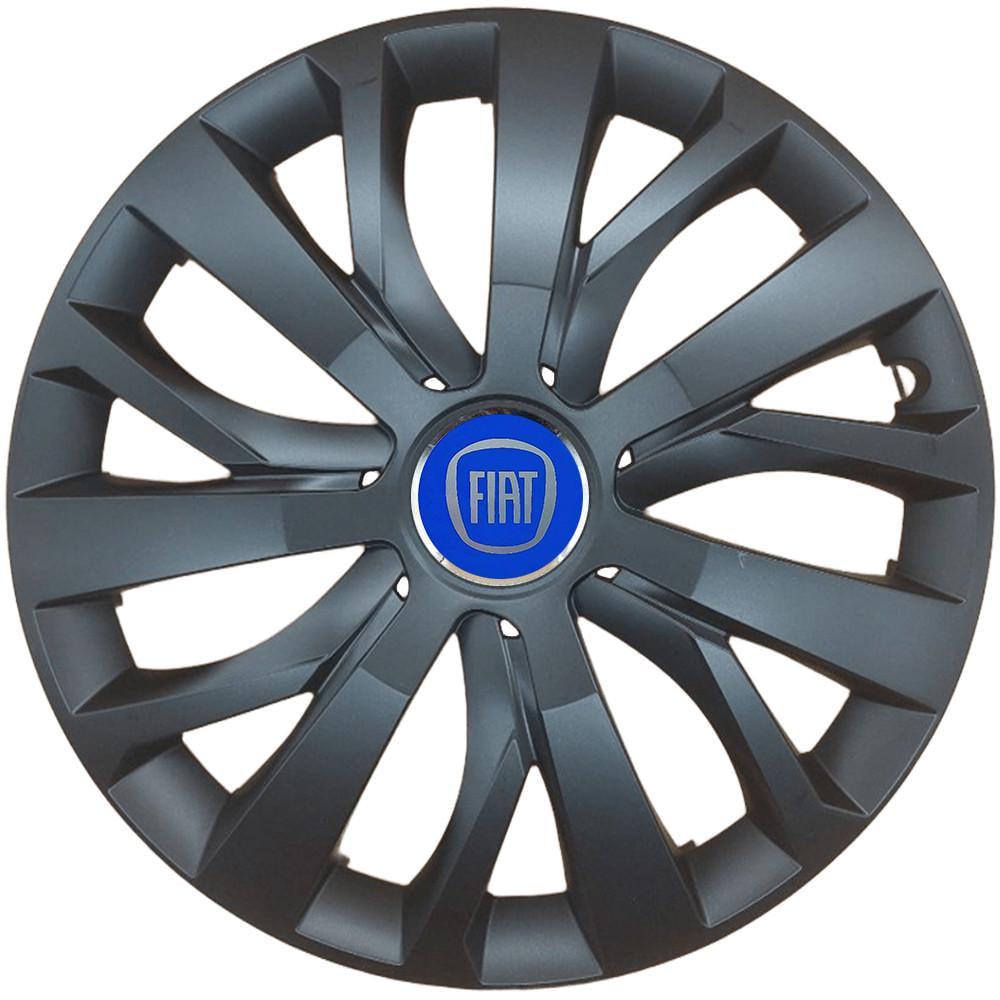 Комплект колпаков SJS R16 для Fiat Blue 432 4 шт. Черный (108335)