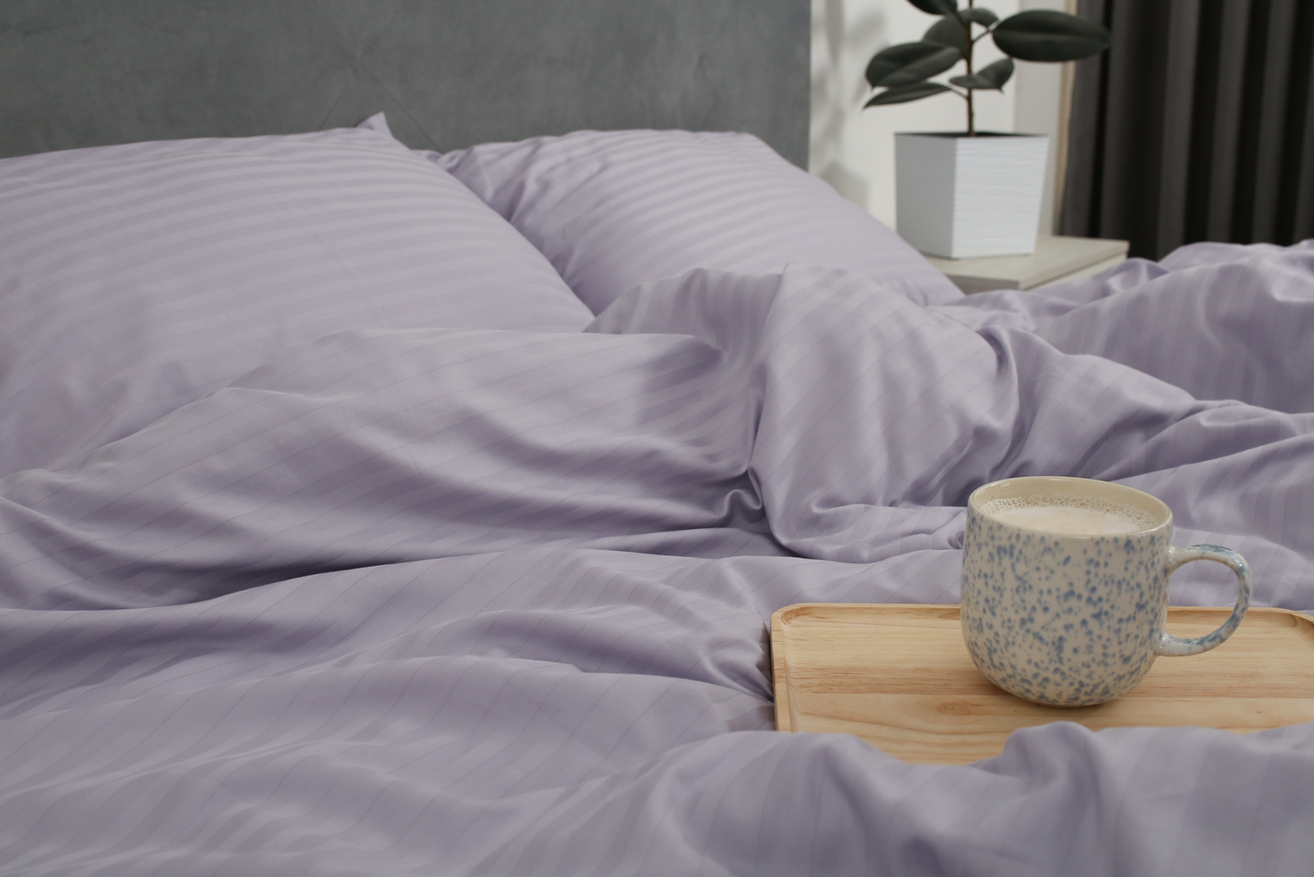 Комплект постельного белья евро Amore lavander3907 страйп-сатин Лаванда (KPB-Ae-STLux-lavander3907 70x70_) - фото 5 Комплект постельного белья евро Amore lavander3907 страйп-сатин Лаванда (KPB-Ae-STLux-lavander3907 70x70_) - фото 5