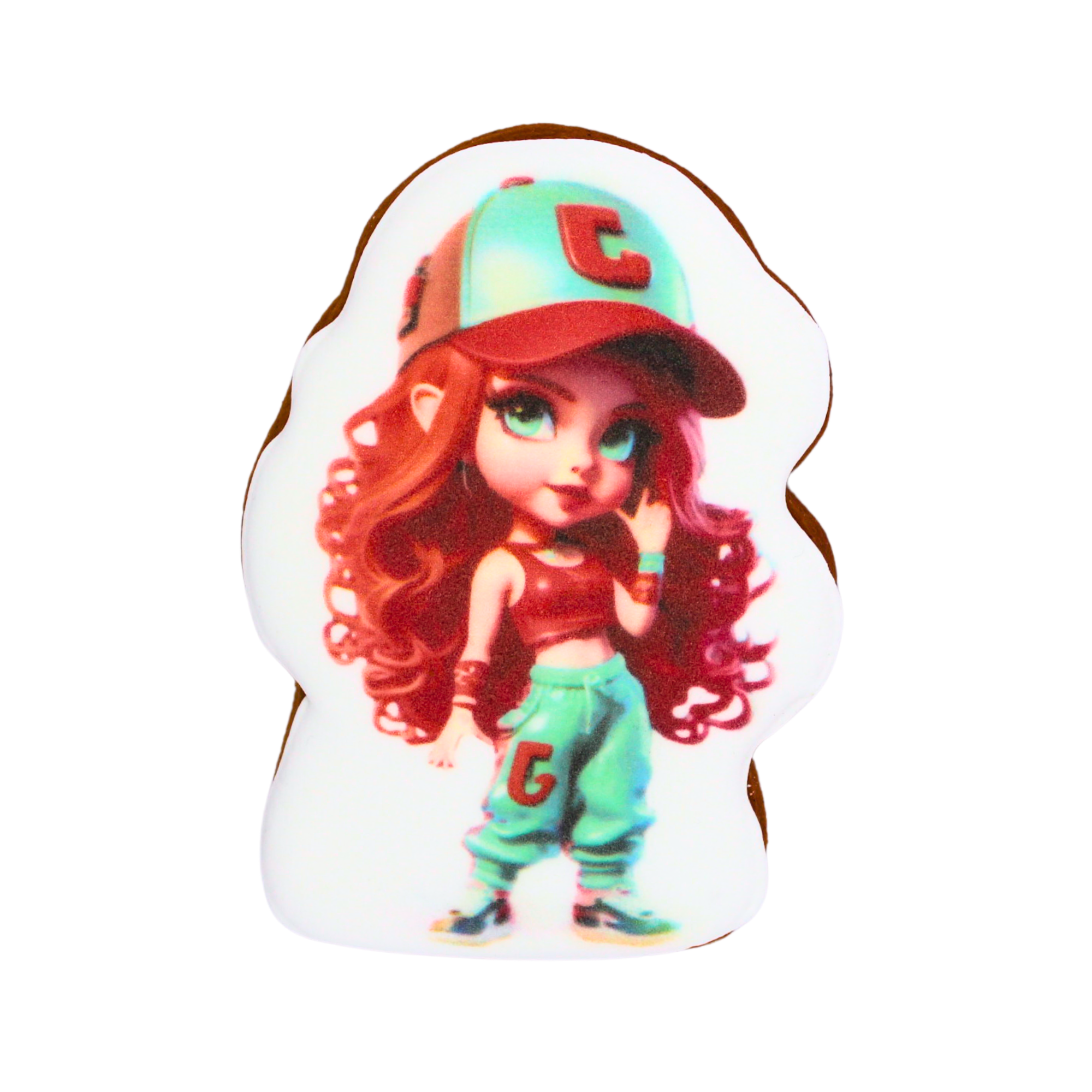 Пряник с принтом Крафт Печиво Девочка в красном 45 г