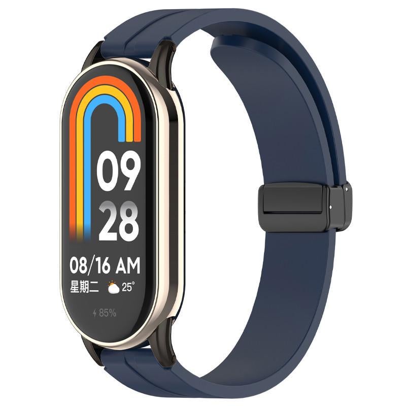 Ремінець Line Magnetic для Xiaomi Mi Band 9/8 Синій/Dark Blue (00000077060_10)
