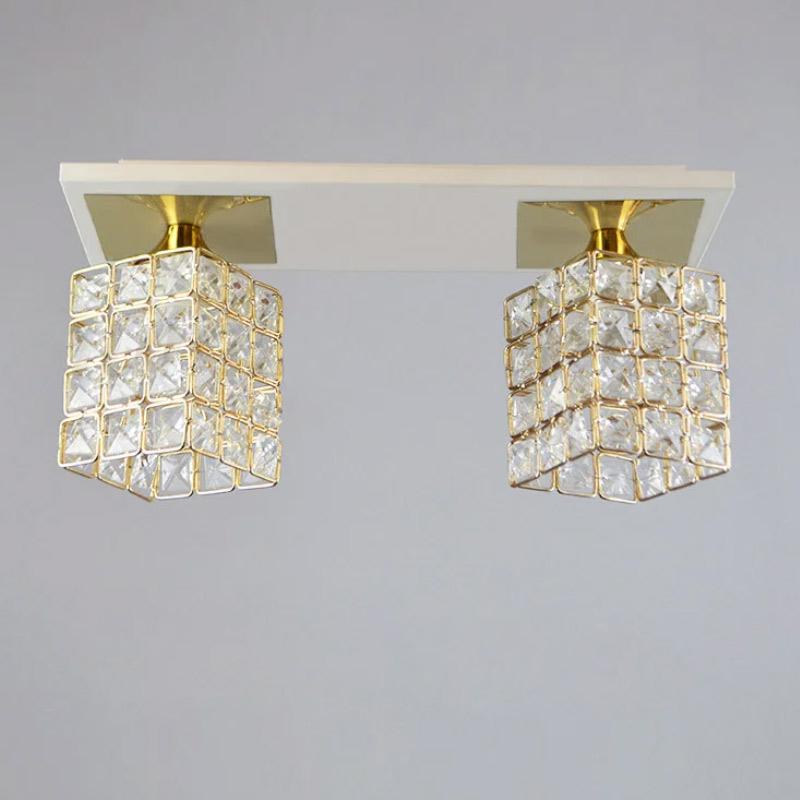 Люстра потолочная хрустальная Light House NM-N14701/2 Золото