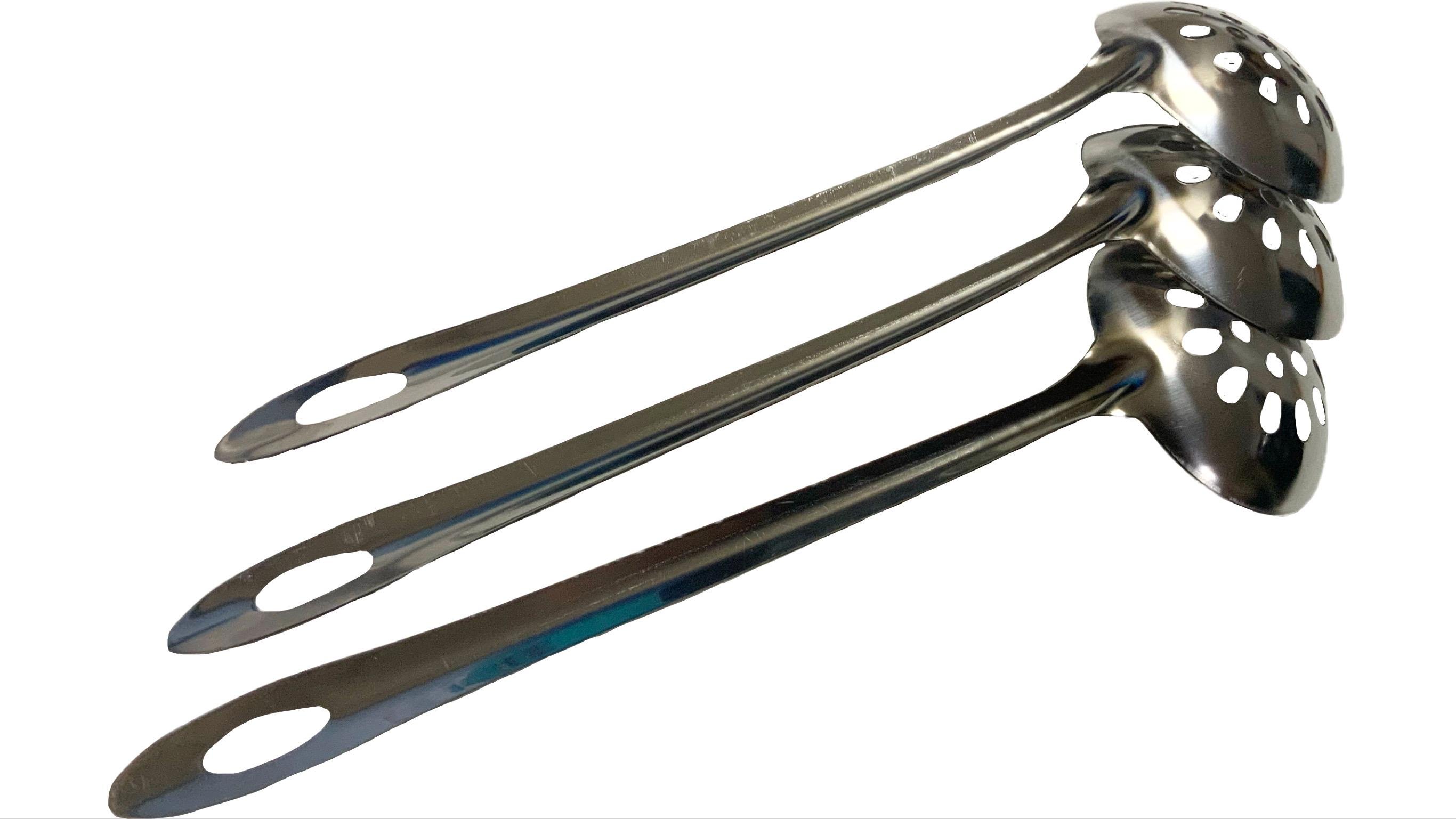 Половник-шумівка метал ø 7 см 27х2 см - фото 3 Половник-шумівка метал ø 7 см 27х2 см - фото 3