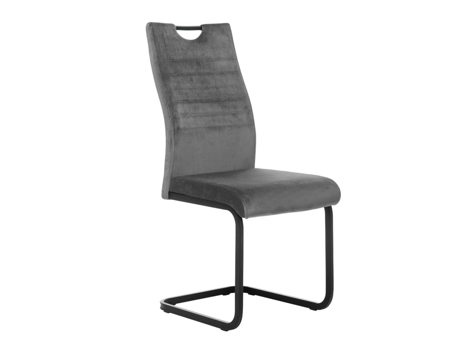 Кухонный стул S-121 велюр Серый/Черный (32469580)