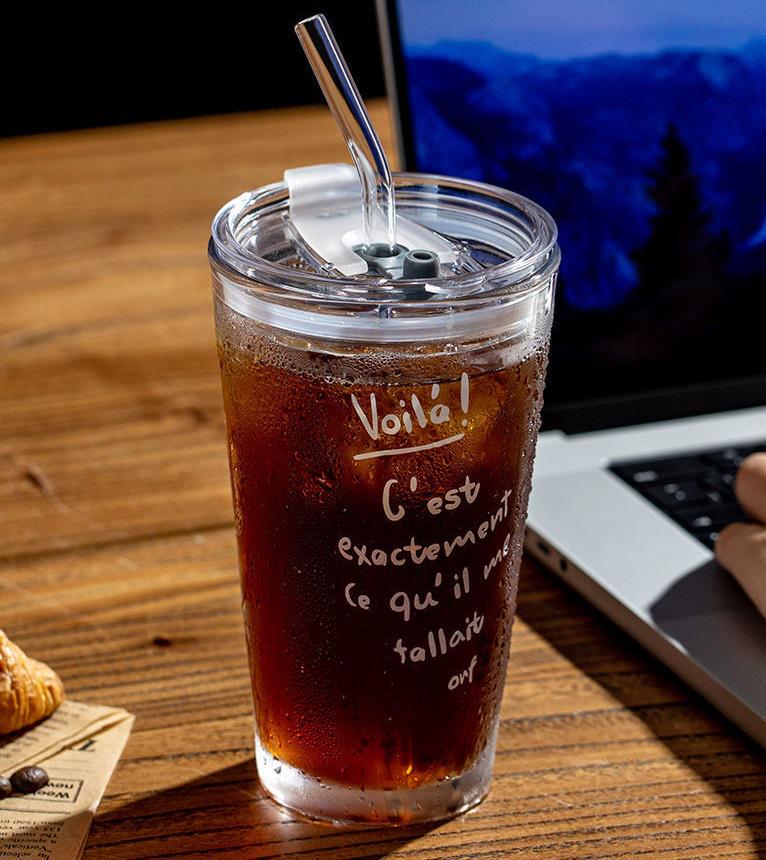 Стакан с кишкой и трубочкой 14955 450 мл (5002294) - фото 2 Стакан с кишкой и трубочкой 14955 450 мл (5002294) - фото 2