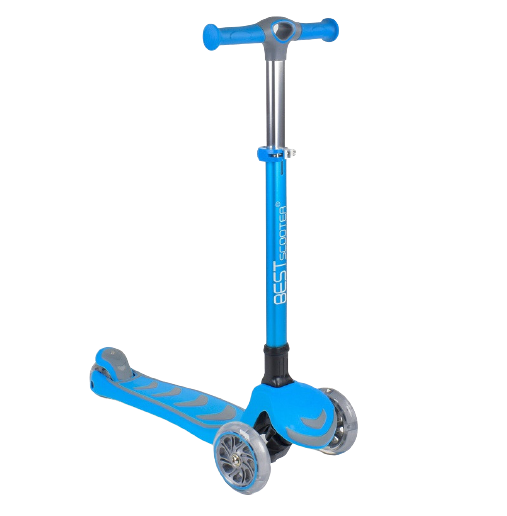 Самокат триколісний Best Scooter 38603 до 60 кг Блакитний (4ed08345) - фото 1