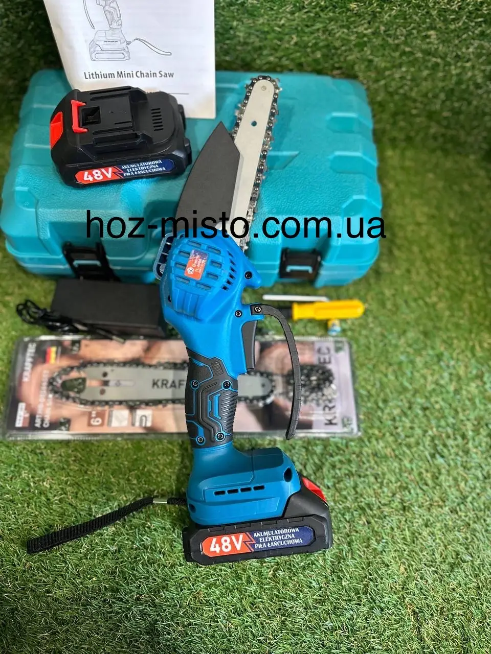 Мініпилка ланцюгова акумуляторна 48V 4 Аh шина 6" (28528877) - фото 4 Мініпилка ланцюгова акумуляторна 48V 4 Аh шина 6" (28528877) - фото 4