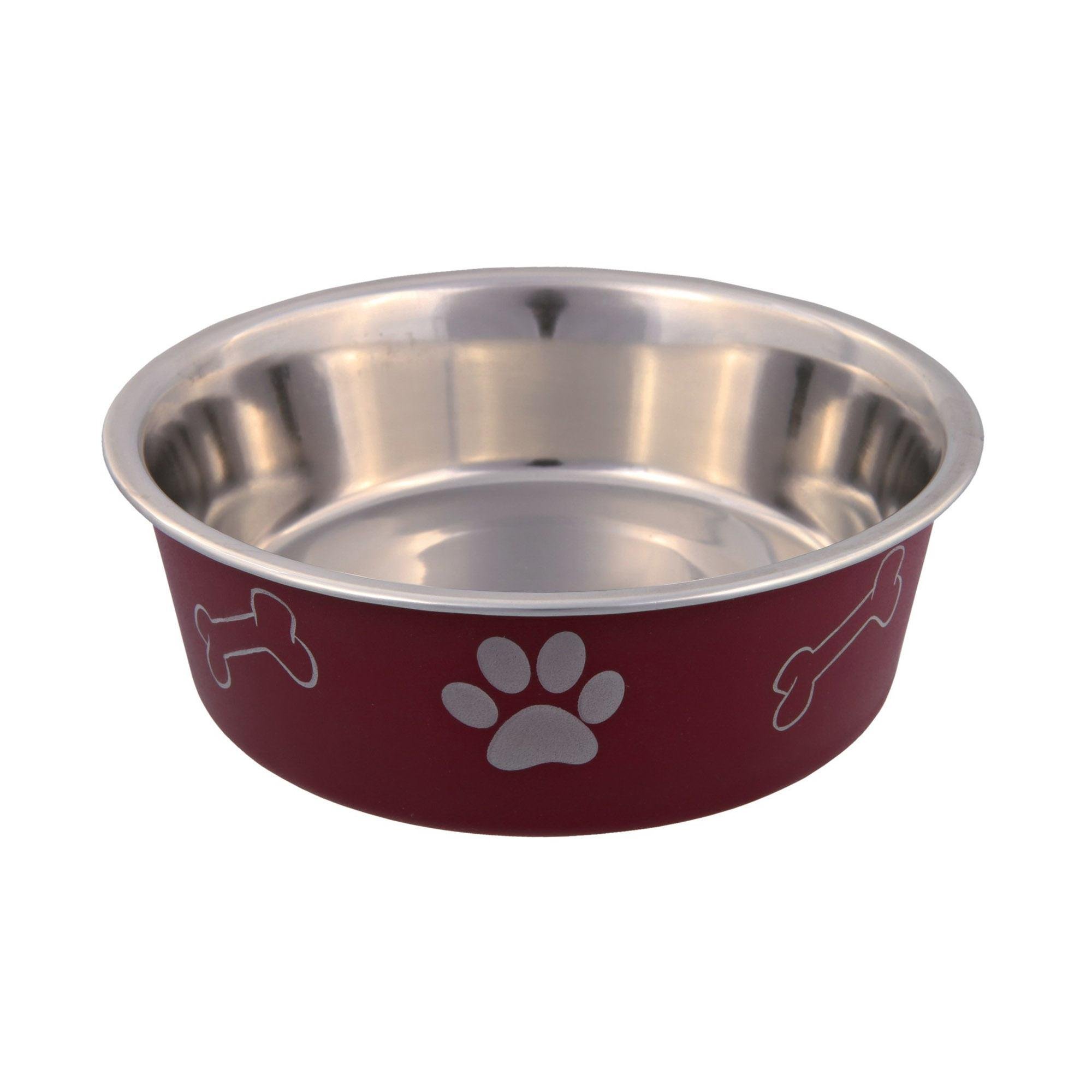 Миска для собак Trixie на резиновой основе металлическая с пластиковым покрытием 14 см (25242)