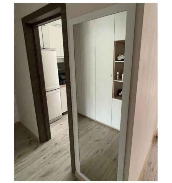 Зеркало настенное 1800 в полный рост в раме 1500х1000 мм Белый (29371070) Зеркало настенное 1800 в полный рост в раме 1500х1000 мм Белый (29371070)