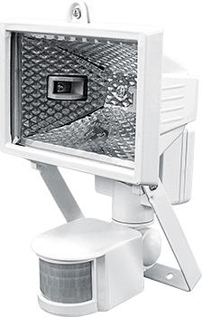 Прожектор галогенный E.NEXT e.halogen.move.500.white 500W 220V R7s IP54 185x135x165 мм с датчиком движения Белый (l003011) - фото 2