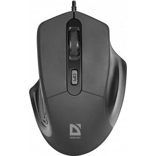 Мишка Defender Datum MB-347 дротова 4кн 1600dpi USB Чорний