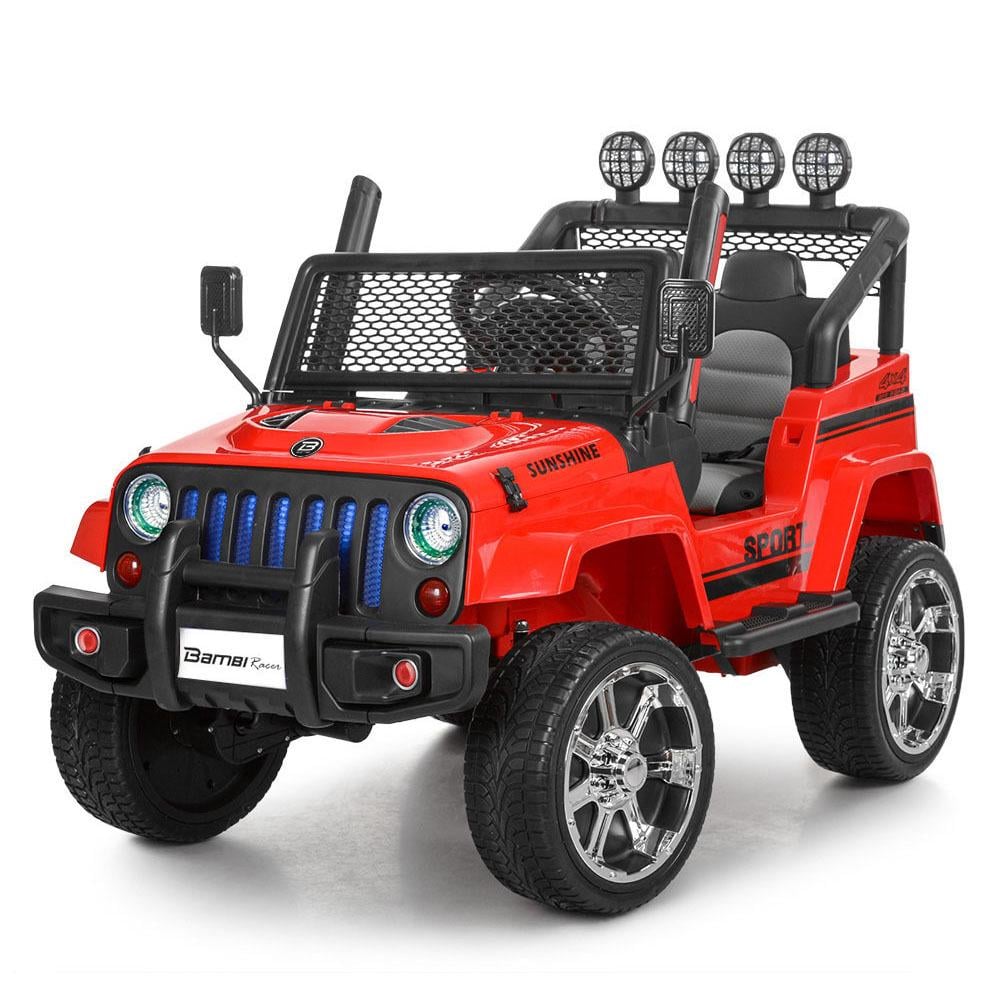 Детский электромобиль Bambi Jeep DM 3237EBLR 4W Красный