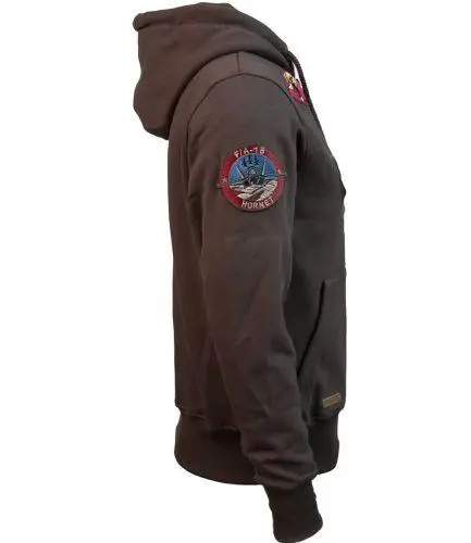 Реглан Top Gun Men's zip up hoodie with patches S Brown (TGD1707BS) - фото 2