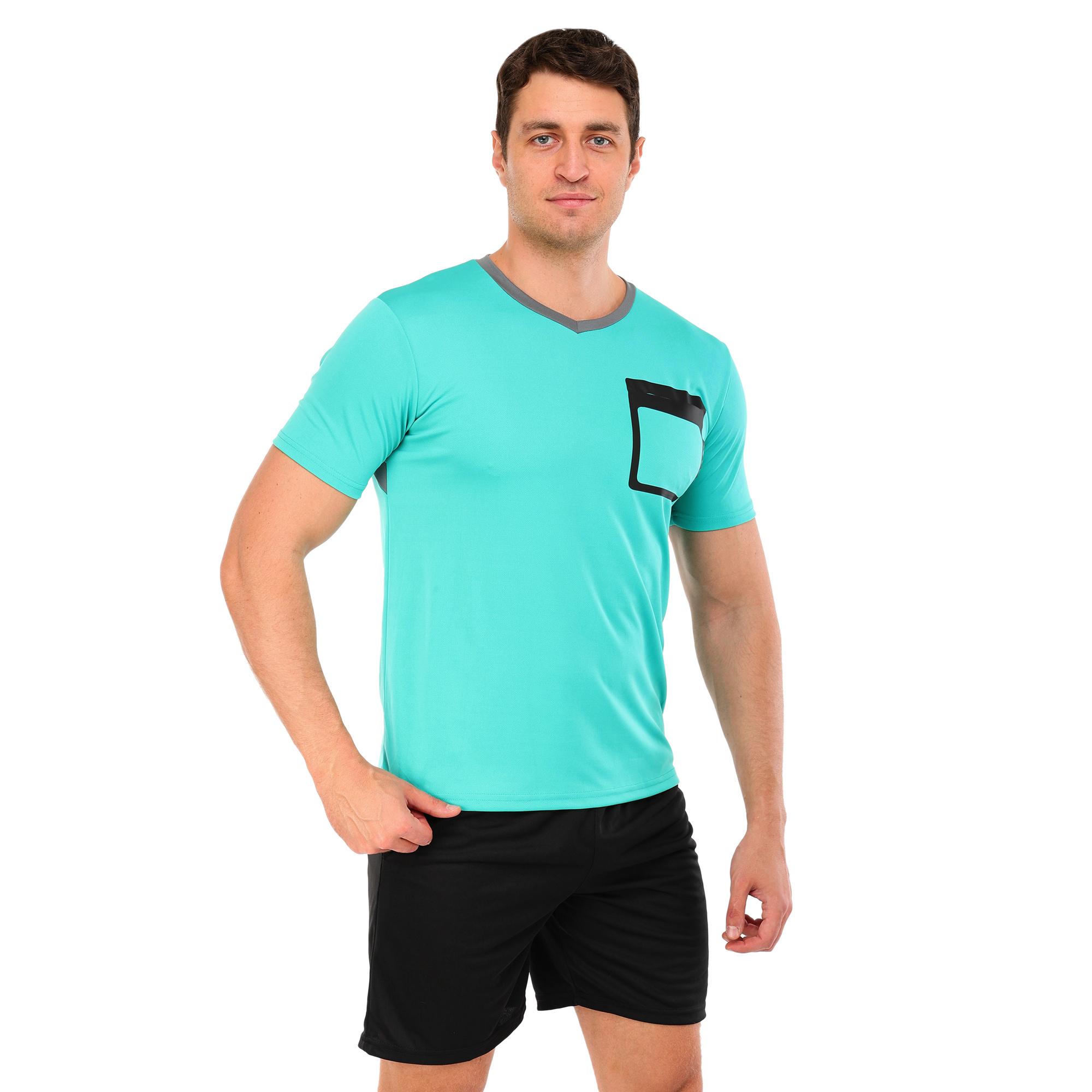 Форма футбольного судьи комплект Lingo D8852 футболка/шорты полиэстер 4XL Бирюзовый (D8852_Бирюзовый_4XL)