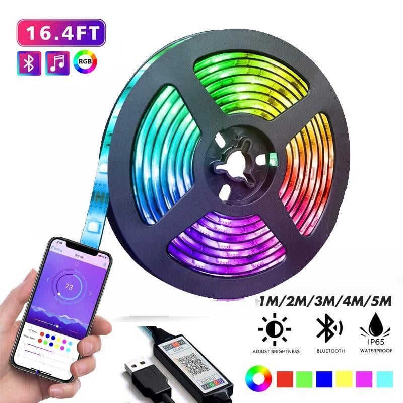 Led-стрічка Bluetooth RGB 5050 з пультом 5 м (142) - фото 4