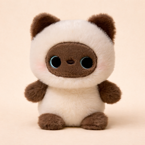 Мягкая плюшевая игрушка Сиамский Котенок 16 см Коричневый (31423002)