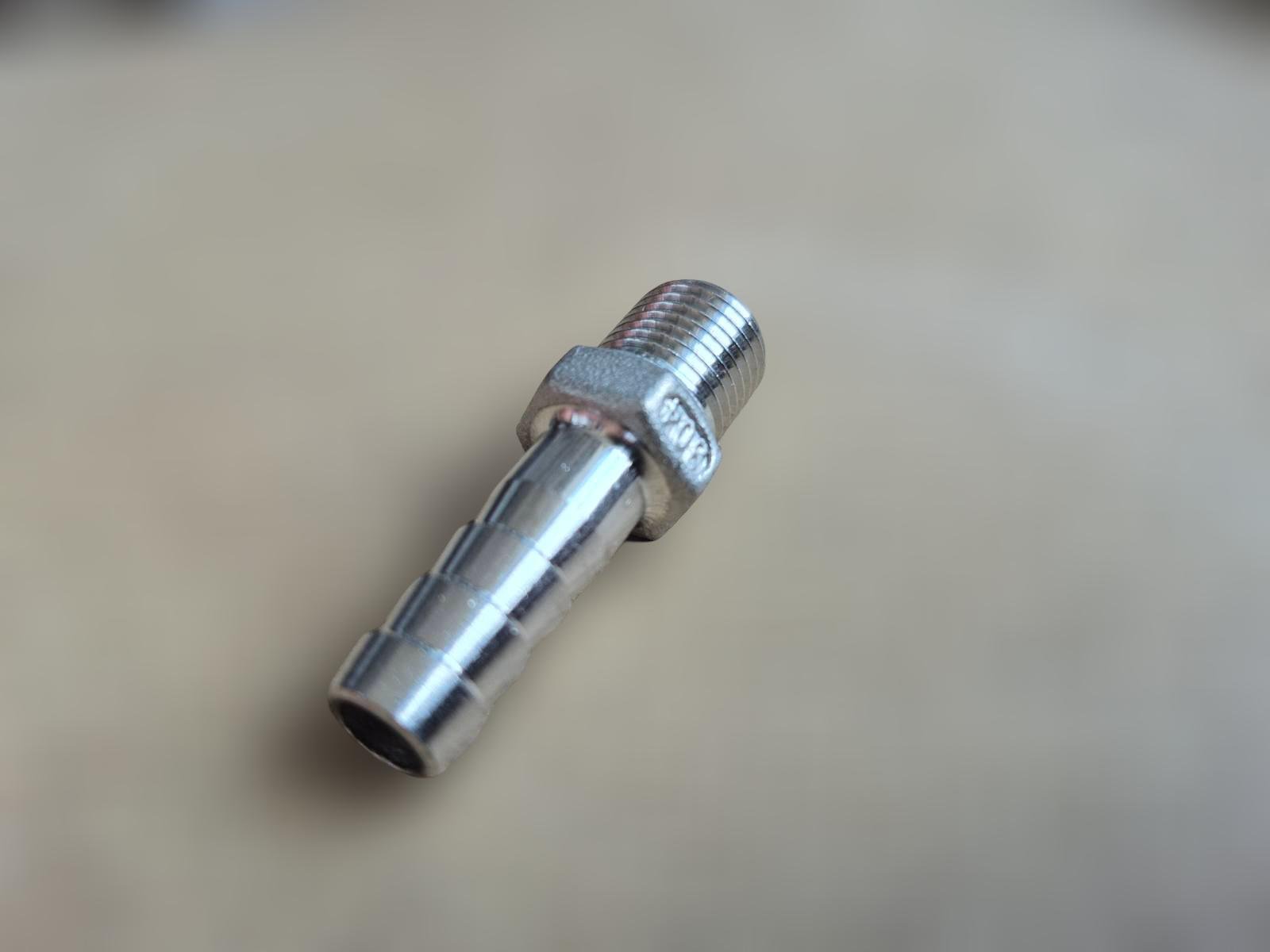 Штуцер шланговий різьбовий DN8 AISI304 BSPP Class-150 ялинка/шестигранник н/ж сталь 10 мм 1/4" (29203298) - фото 7 Штуцер шланговий різьбовий DN8 AISI304 BSPP Class-150 ялинка/шестигранник н/ж сталь 10 мм 1/4" (29203298) - фото 7