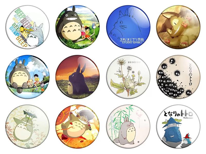 Набір значків Аніме My Neighbor Totoro 12 шт. (NZN00410)