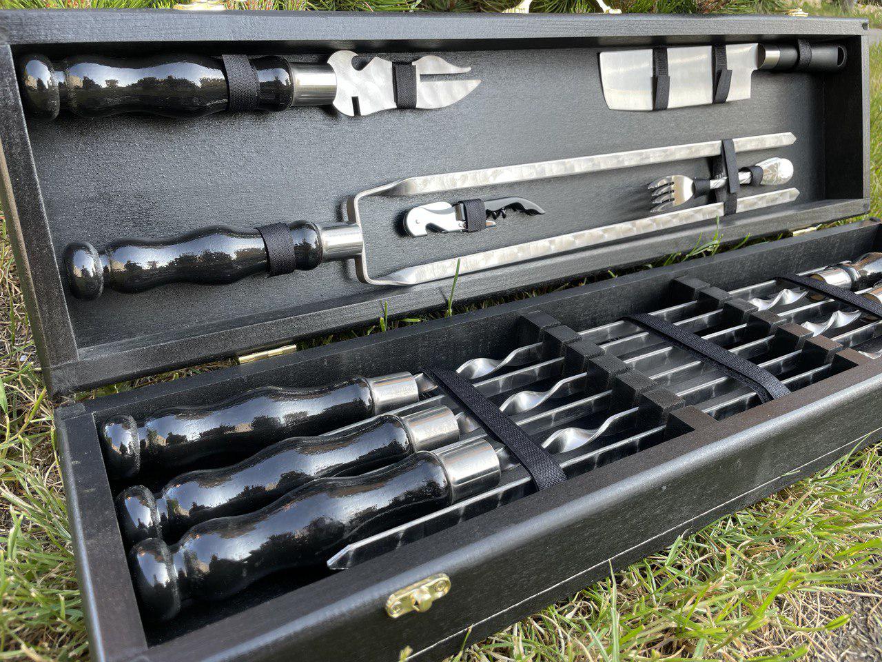Набір шампурів у кейсі Grill Box 7 (Grill Box 7) - фото 4 Набір шампурів у кейсі Grill Box 7 (Grill Box 7) - фото 4