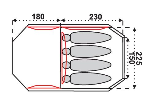 Намет Fjord Nansen Korsyka IV NG (1046-fn_44147) - фото 3 Намет Fjord Nansen Korsyka IV NG (1046-fn_44147) - фото 3