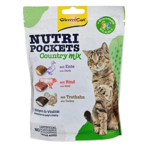 Вітамінні ласощі для котів GimCat Nutri Pockets Кантрі мікс 150 г