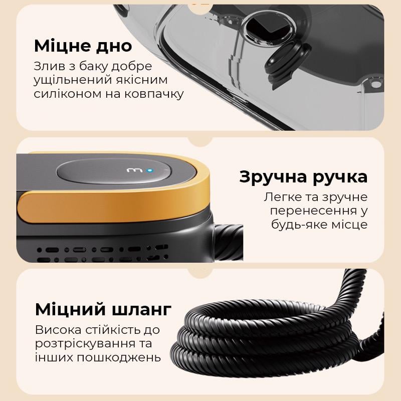 Пароочиститель портативный с 4 насадками и регулятором температуры (TC-SC-003) - фото 4 Пароочиститель портативный с 4 насадками и регулятором температуры (TC-SC-003) - фото 4