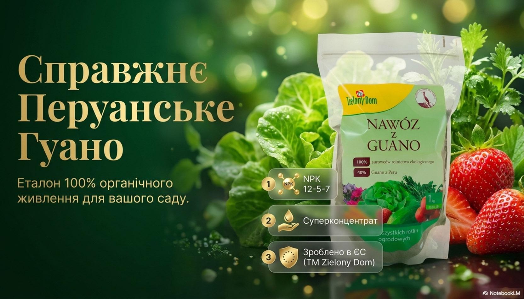 Добриво органічне натуральне Nawoz z Guano перуанське гуано 1кг - фото 2