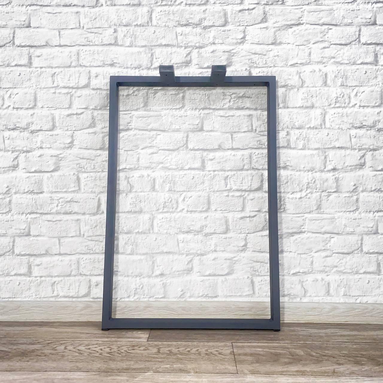 Опора для стола металлическая Krei Симпл 735х600 мм пр 40х20 мм Черный (ОП1144.60) Опора для стола металлическая Krei Симпл 735х600 мм пр 40х20 мм Черный (ОП1144.60)