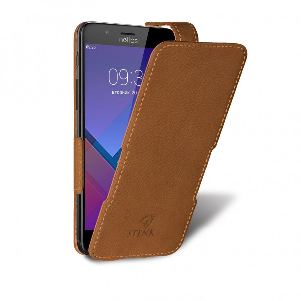 Чехол флип Stenk Prime для TP-Link Neffos N1 Коричневый (62654)
