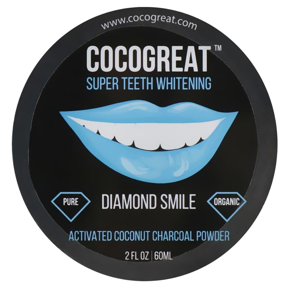 Зубний порошок для відбілювання зубів із кокосовим вугіллям Cocogreat