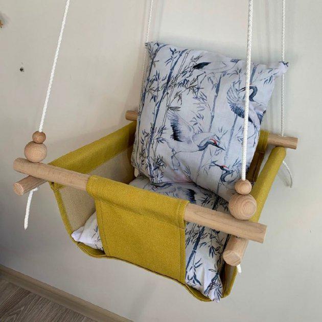 Детская качеля Infancy Журавли Желтый (5748029)