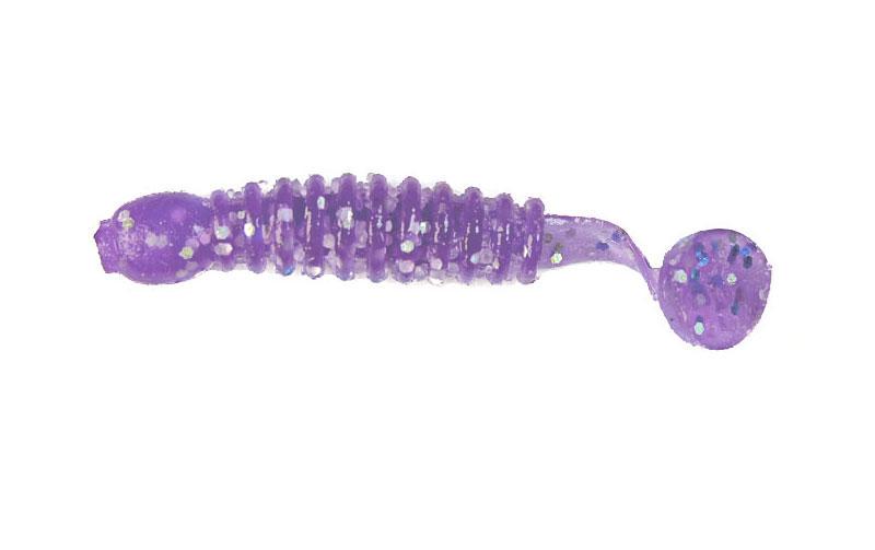 Силіконовий віброхвіст Fox Maggot №091 для мікроджигу їстівний 4 см 10 шт. Еlectric violet (7666)