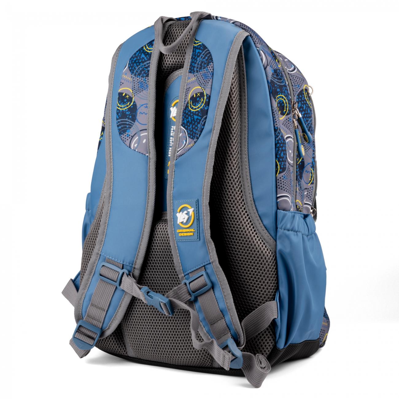 Школьный рюкзак YES TS-43 Smiley World с ортопедической спинкой (559540) - фото 15