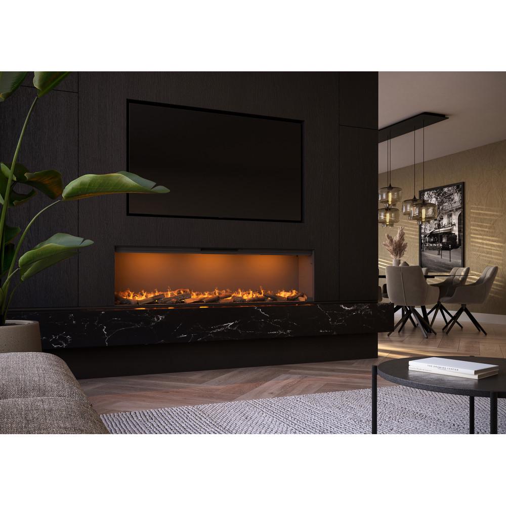 Электрокамин с обогревом Faber by Dimplex E-Slim Linear 1700-450 фронтальный паровой - фото 4