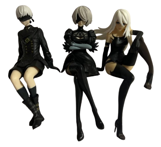 Детская игровая фигурка YoRHa 9S 2A 2B из игры Nier Automata 15 см 3 шт. (1152)