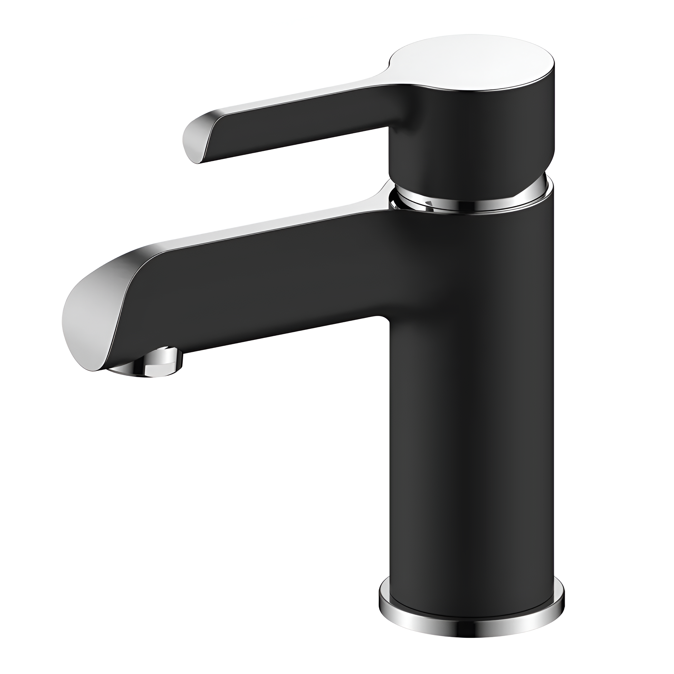 Смеситель для раковины Gappo G1003-6 однорычажный Черный/Хром (SQ-1044858)