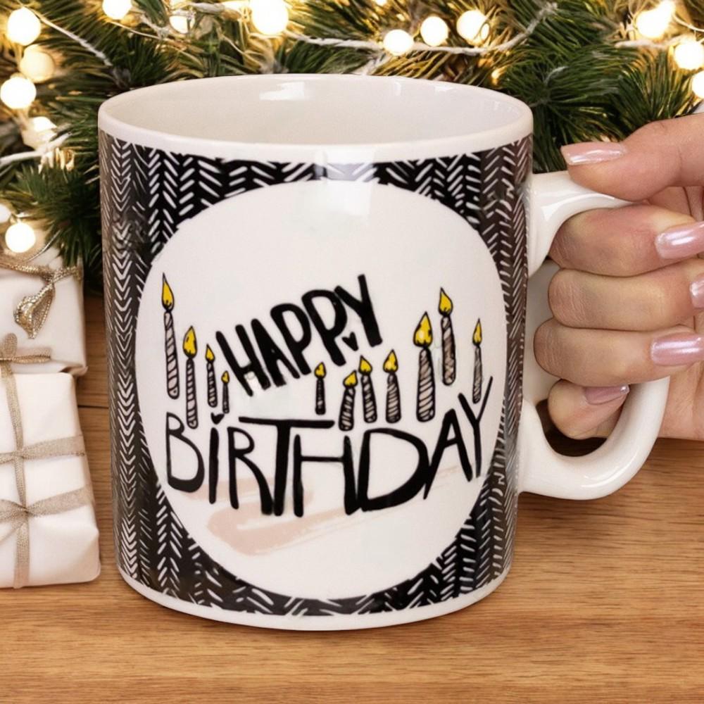 Большая керамическая кружка "Happy Birthday" 1 л - фото 7