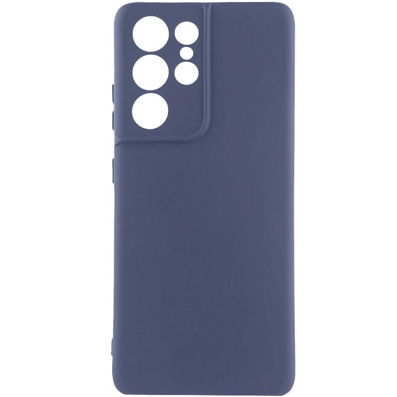 Протиударний чохол Silicone Cover Lakshmi Full Camera (AA) для Samsung Galaxy S22 Ultra синій