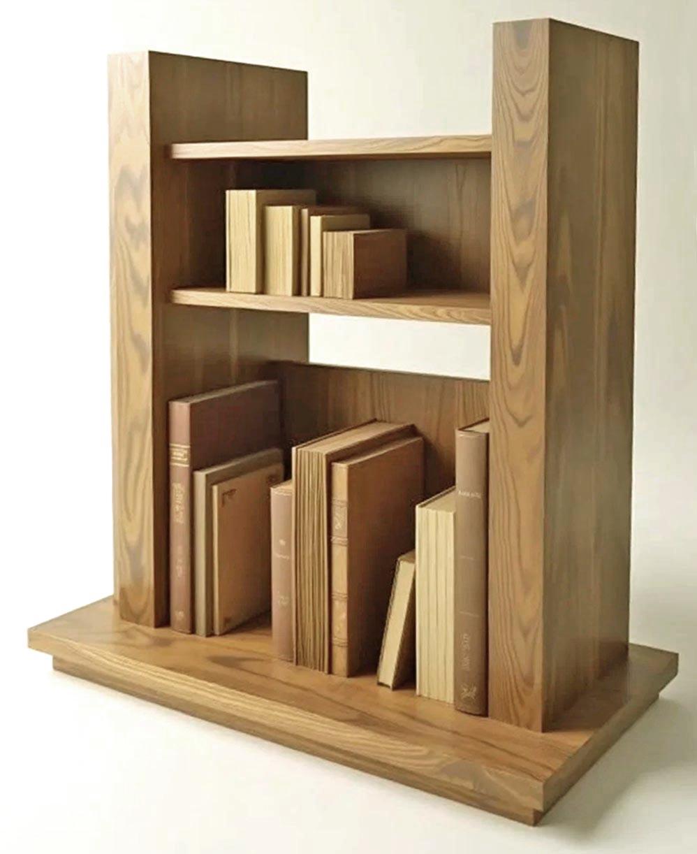 Полка книжная настольная из дерева Мейшан Сиена (КПА-043305)