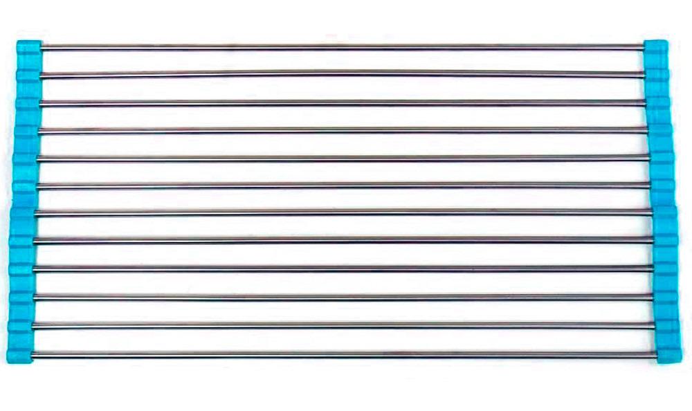Сушарка для посуды на мойку Kitchen Drainboard 23х47 см Голубой (1008170-LightBlue-1)