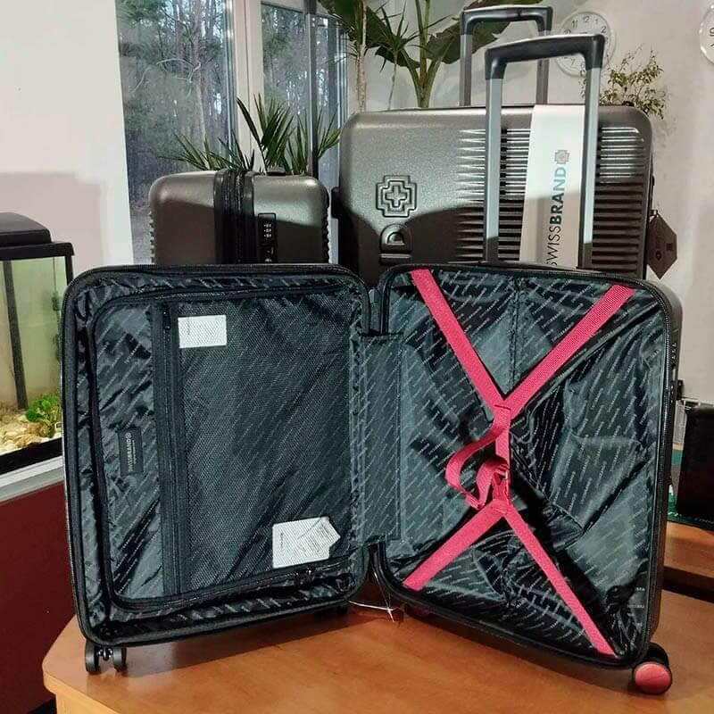 Валіза на 4-х колесах Swissbrand Enstone S 45/51 л Grey (DAS302521) - фото 2 Валіза на 4-х колесах Swissbrand Enstone S 45/51 л Grey (DAS302521) - фото 2